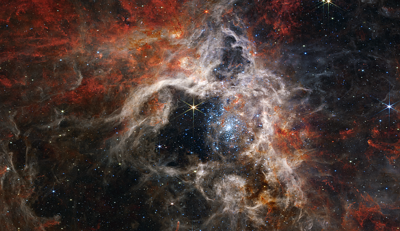 Тарантула е дом на най горещите най масивните известни звезди  Една от причините