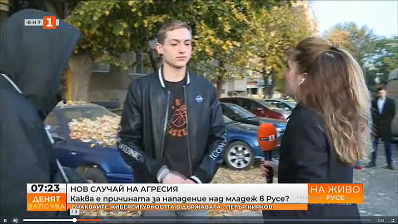 Пострадалият Иво Бонев разказа пред БНТ че не познава нападателя