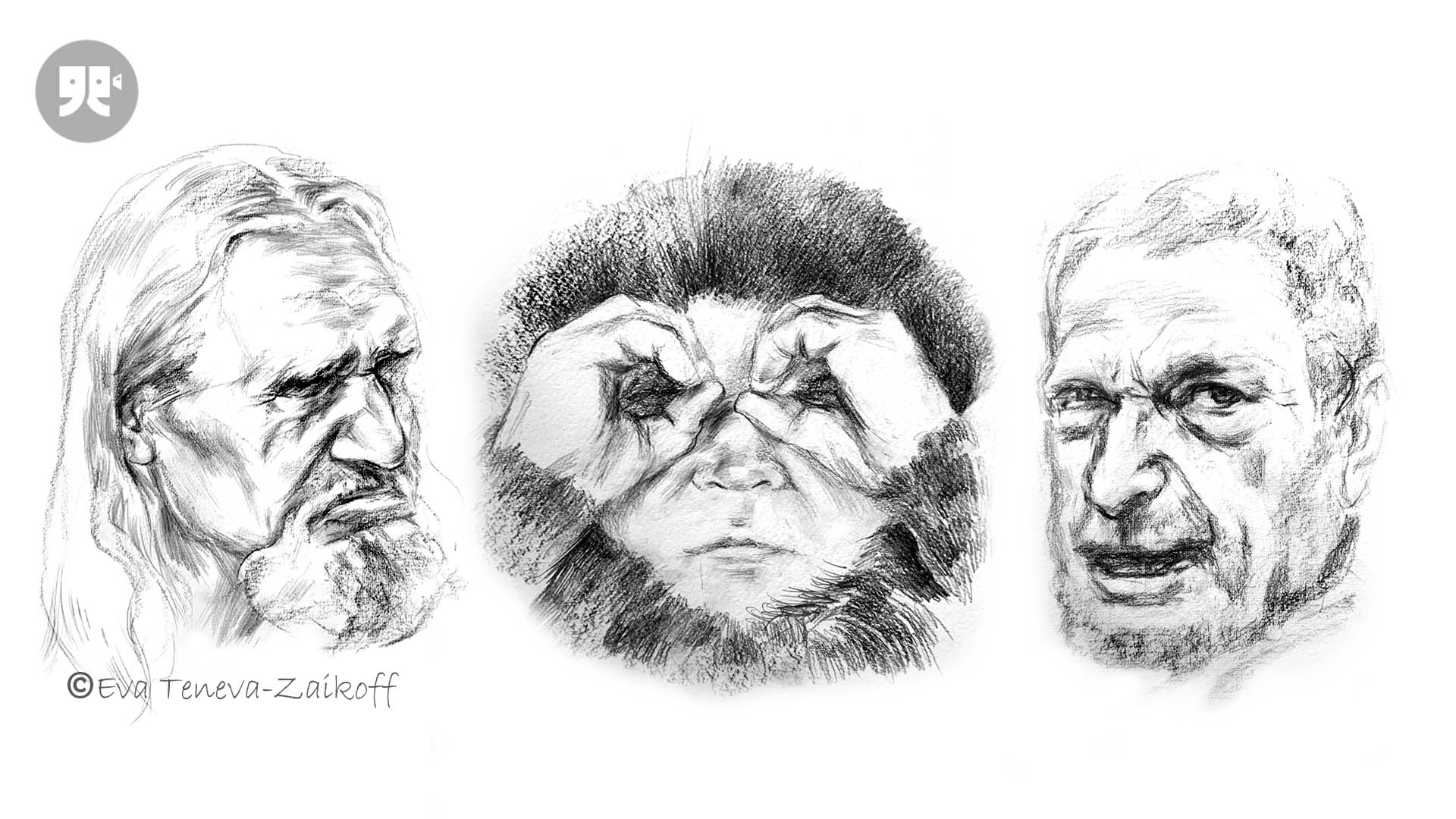 Рисунките не илюстрират филмите буквално а трансформират кинокритиката в образи