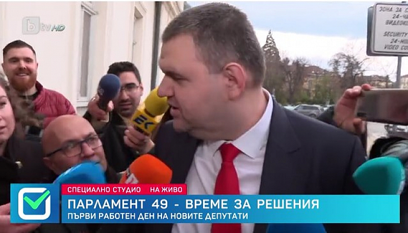 Това заяви депутатът от ДПС Делян Пеевски на влизане в НС  Припомняме че ДПС е избрана