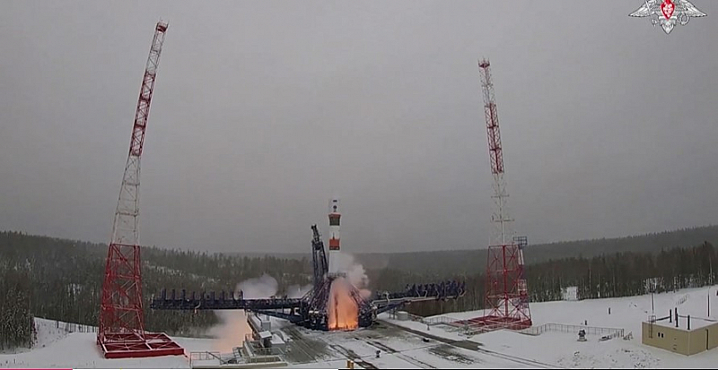Пускът бе извършен от Въздушно космическите сили на Руската федерация
