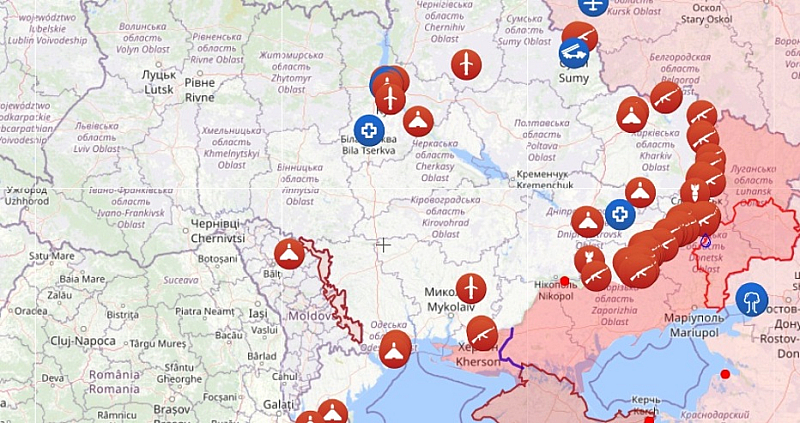 В същото време данните на Генералния щаб на Украйна сочат