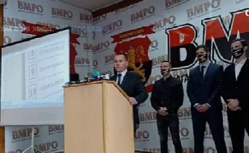 Той коментира и резултатите от изборите посочвайки че за ВМРО