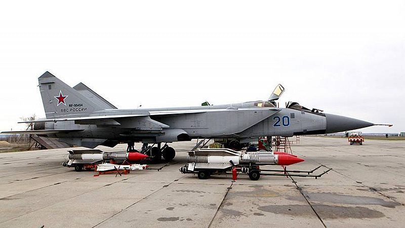 Военновъздушните сили на Украйна съобщиха за най малко четири МиГ 31 вдигнати