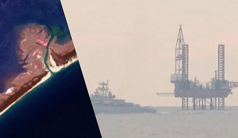 Периодично сиянието от огъня може да се види дори от