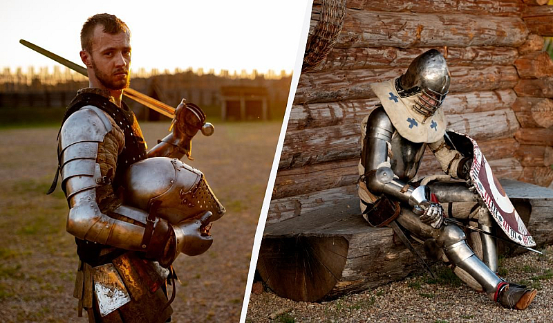 Рицарите не носели броня директно върху кожата си Носели и