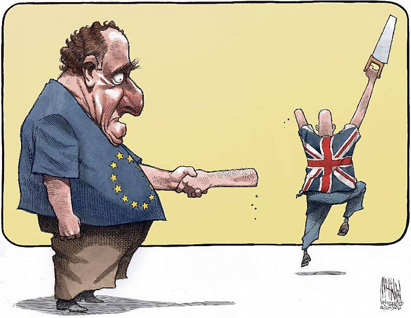 Великобритания си тръгна от ЕС Чувството за хумор обаче не