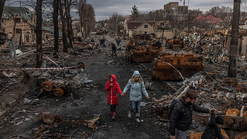 Малко след изтеглянето на руската армия от района украинските власти