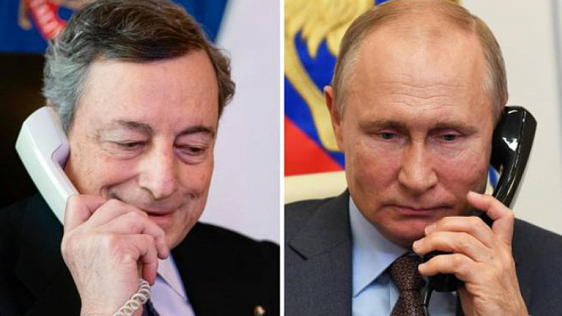 Руският президент е уверил италианския премиер, че Русия би допринесла
