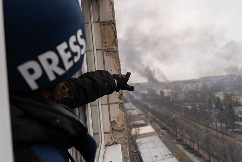 В навечерието на руската инвазия в Украйна екип украински журналисти