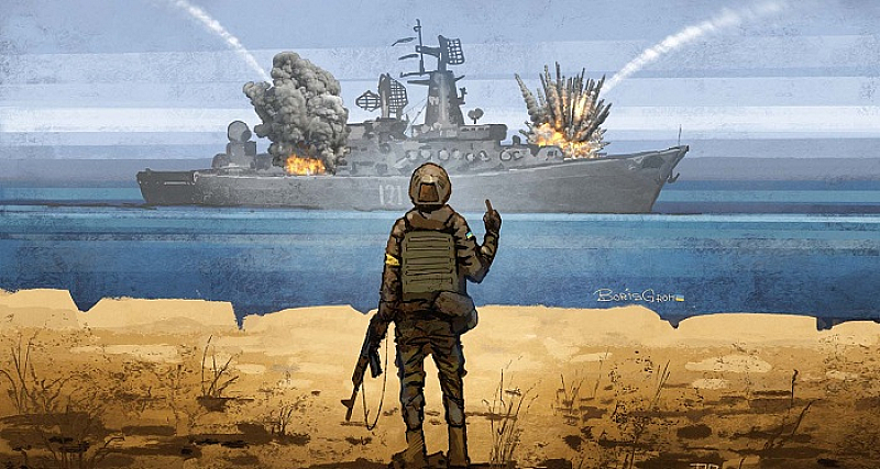 Въпреки категоричното надмощие на Черноморския флот, украинската съпротива има успехи