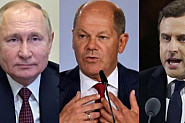 Макрон и Шолц настояха Путин да преговаря със Зеленски и да спре войната в Украйна