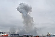 Морски дрон с експлозиви избухна в пристанище Констанца