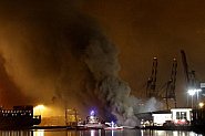 Пожар на пристанище в Лос Анджелис