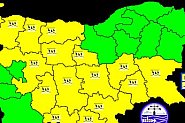 Жълт код за дъжд в 16 области
