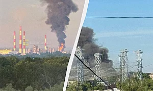 Украйна удари с дронове и ракети руски петролни рафинерии и военен завод
