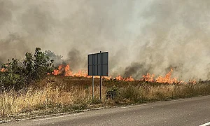 Пожар между ямболски села – бедствено положение и готовност за евакуация