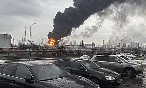 "Черен дъжд" в Москва след най-голямата украинска атака срещу рафинерия