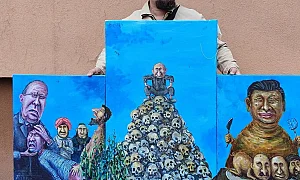 Руски художник, известен с карикатури срещу Путин, беше убит в Полша
