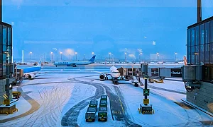 Поледица спря временно полетите на международното летище в Берлин