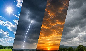 Понеделник започва със слънце, после бури и захлаждане