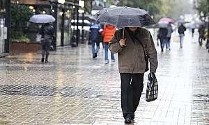 Дъжд в първия ден от седмицата