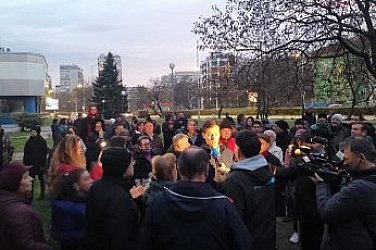 Протест срещу застрояването на столичния квартал „Белите брези“