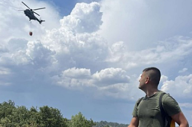 Огнената стихия край Рилския манастир се възобнови – намесиха се и военните