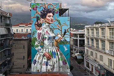 Маслини, опера и по-зелен град: Стенопис в Гърция стана най-добрият в света