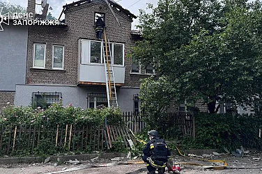 Руски двоен удар в Запорожие – дронове атакуваха спасители, има загинал и ранени