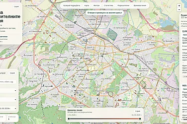 Ученик създаде карта на разрешенията за строеж в София