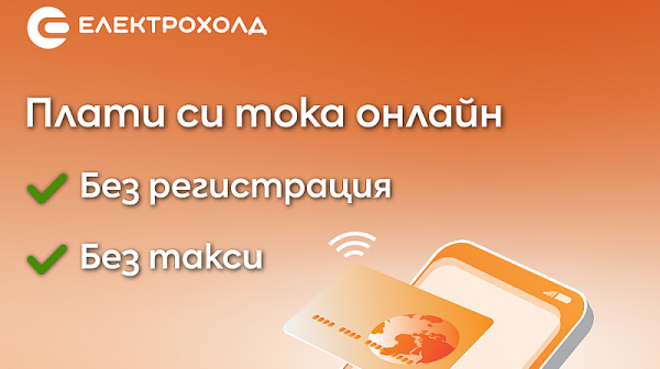 Клиентите на Електрохолд вече могат да плащат сметките си за електроенергия в сайта на компанията без регистрация