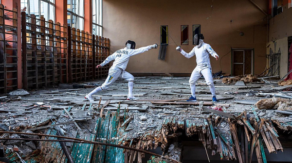 Да тренираш сред руини: Със зрелищни снимки Зеленски призова Русия да е аут от Олимпиадата