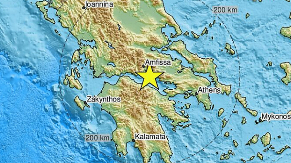 Земетръс разтърси Гърция