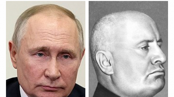 Смразяващи съвпадения в реч на Мусолини и обръщението на Путин. Фашист ли е руският диктатор?