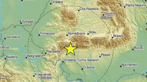 Ново земетресение от 4,3 по Рихтер в съседна Румъния
