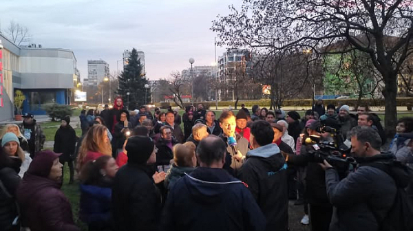 Протест срещу застрояването на столичния квартал „Белите брези“