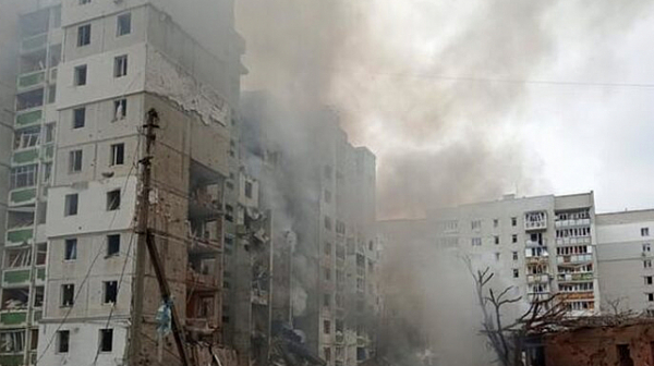 Руска ракетна атака по Киев, експлозии в града