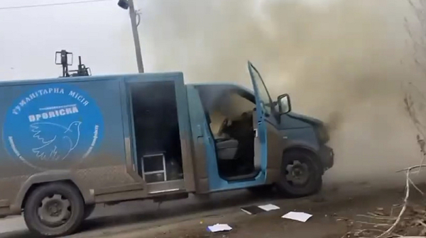 Русия удари микробус с чуждестранни журналисти в Украйна