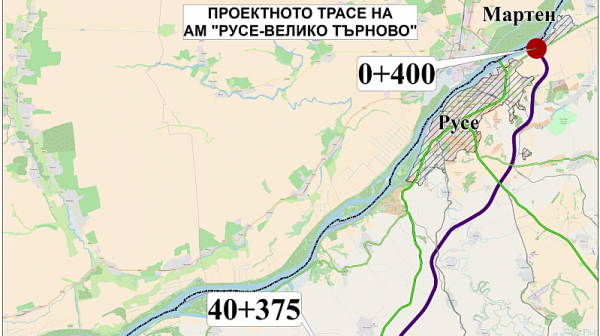 АПИ обяви обществена поръчка за строежа на 75 км. от АМ ”Русе-Велико Търново” за близо 1 млрд. лв.
