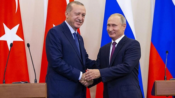 Путин на срещата с Ердоган: Европа трябва да благодари на Анкара за ”Турски поток”