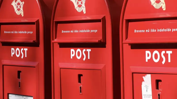 Датските пощи ще спрат да доставят писма от 30 декември