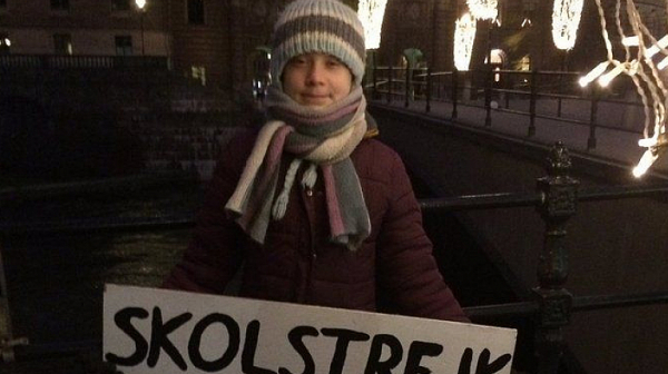 Грета Тунберг отбеляза рождения си ден с протест
