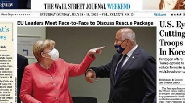 Wall Street Journal показа как Меркел прави забележка на Борисов
