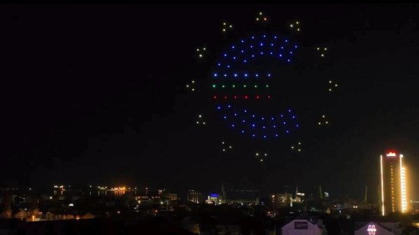 Дрон шоу над центъра на София ще отбележи първите минути на България в еврозоната