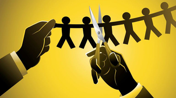 Масови съкращения в 19 области на България