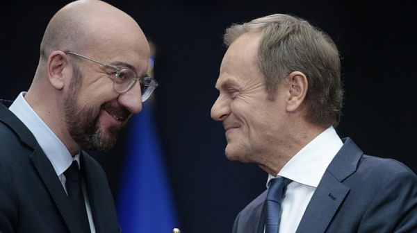 Доналд Туск предаде звънеца си на новия председател на ЕС