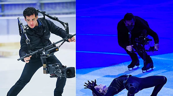 Камера върху леда: Човекът, който улавя най-уязвимите олимпийски секунди