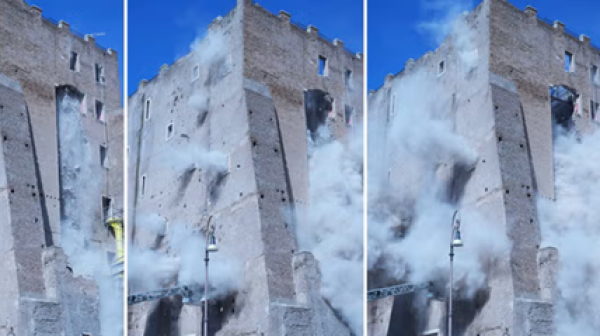 Средновековна кула в Рим се срути: Един работник е затиснат, друг е ранен