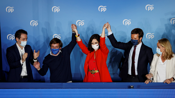 Десницата печели регионалните избори в Мадрид
